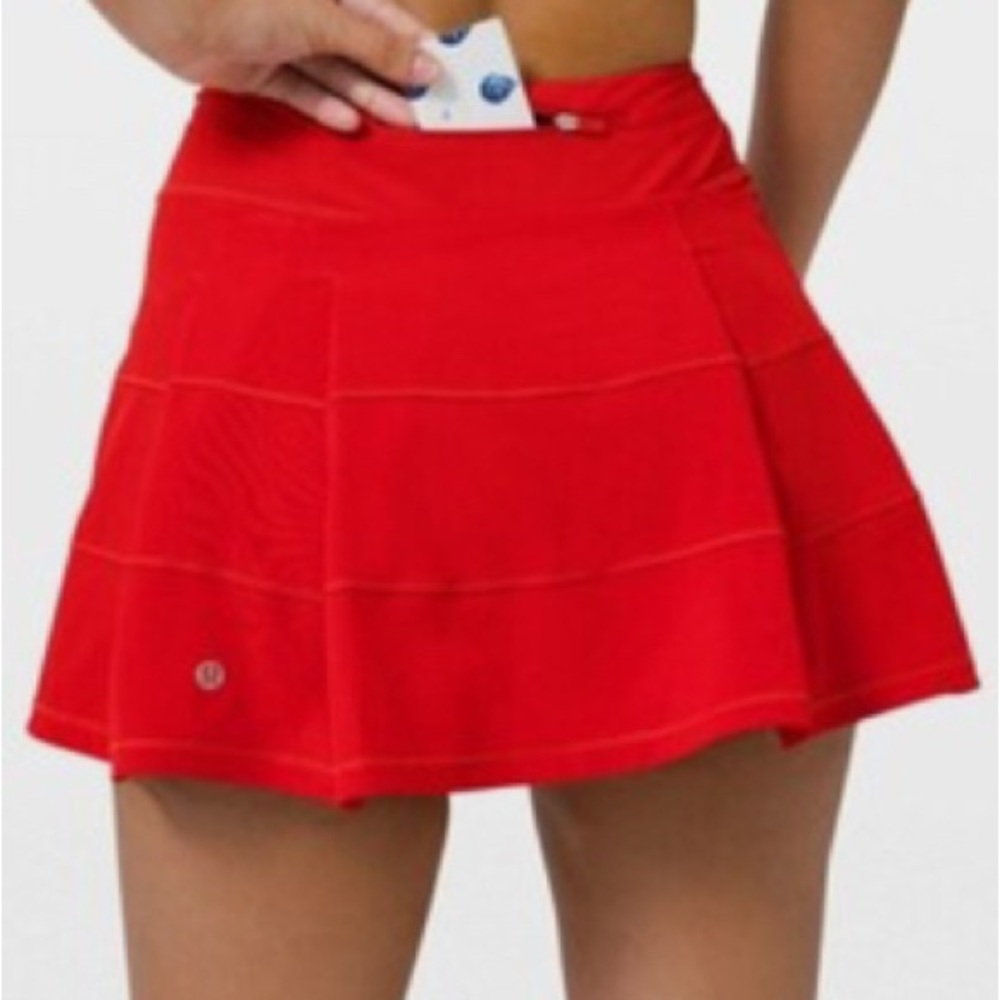 Lululemon Athletica Red tennis Skirt